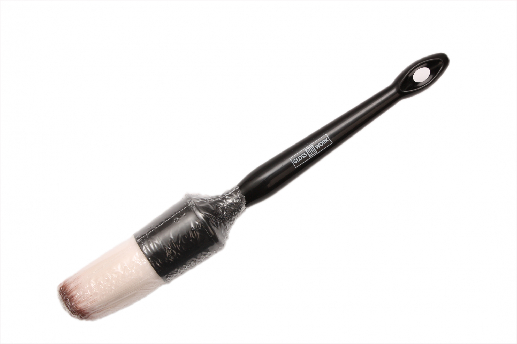 Detailing Brush #18 Кисть для детейлинга из белой синтетической щетины мягкая (Диаметр 27мм)
