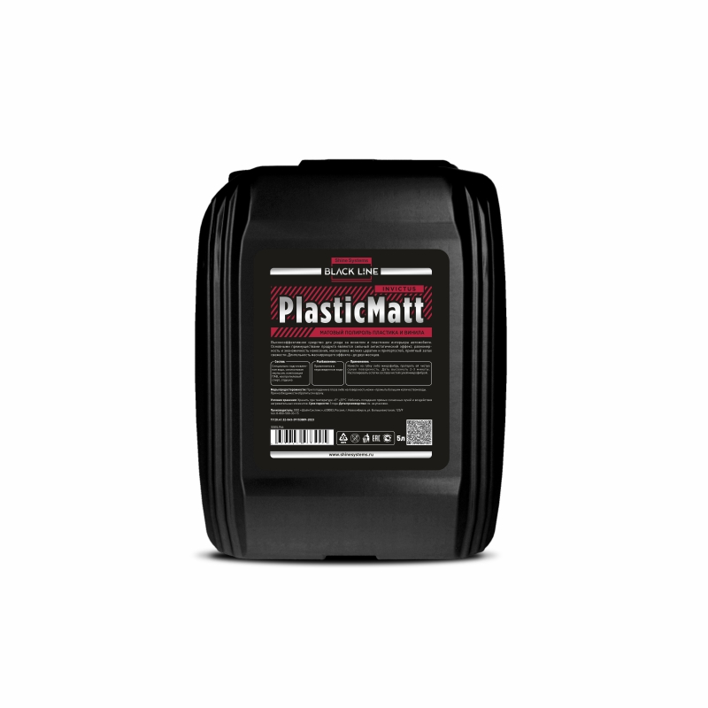 Shine Systems Black Line PlasticMatt Invictus- матовый полироль для пластика и винила (Объем 5л)
