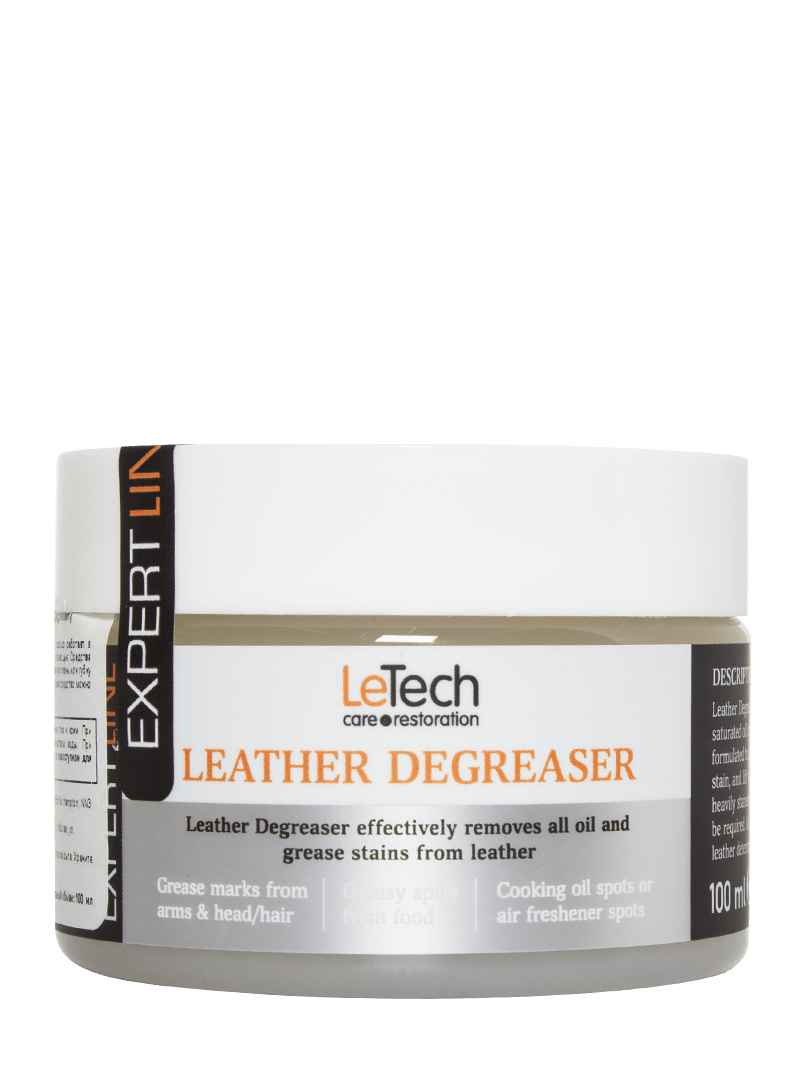 Средство для удаления жирных пятен с кожи Leather Degreaser (Объем 100мл)