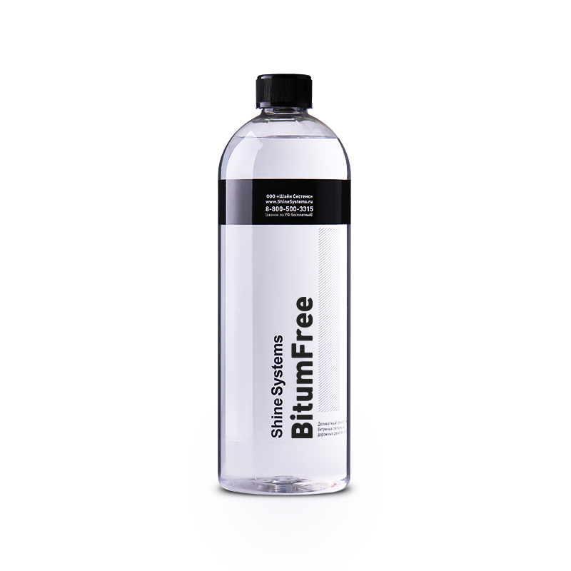 Shine Systems BitumFree - деликатный очиститель битумных пятен и дорожных реагентов (Объем 750мл)