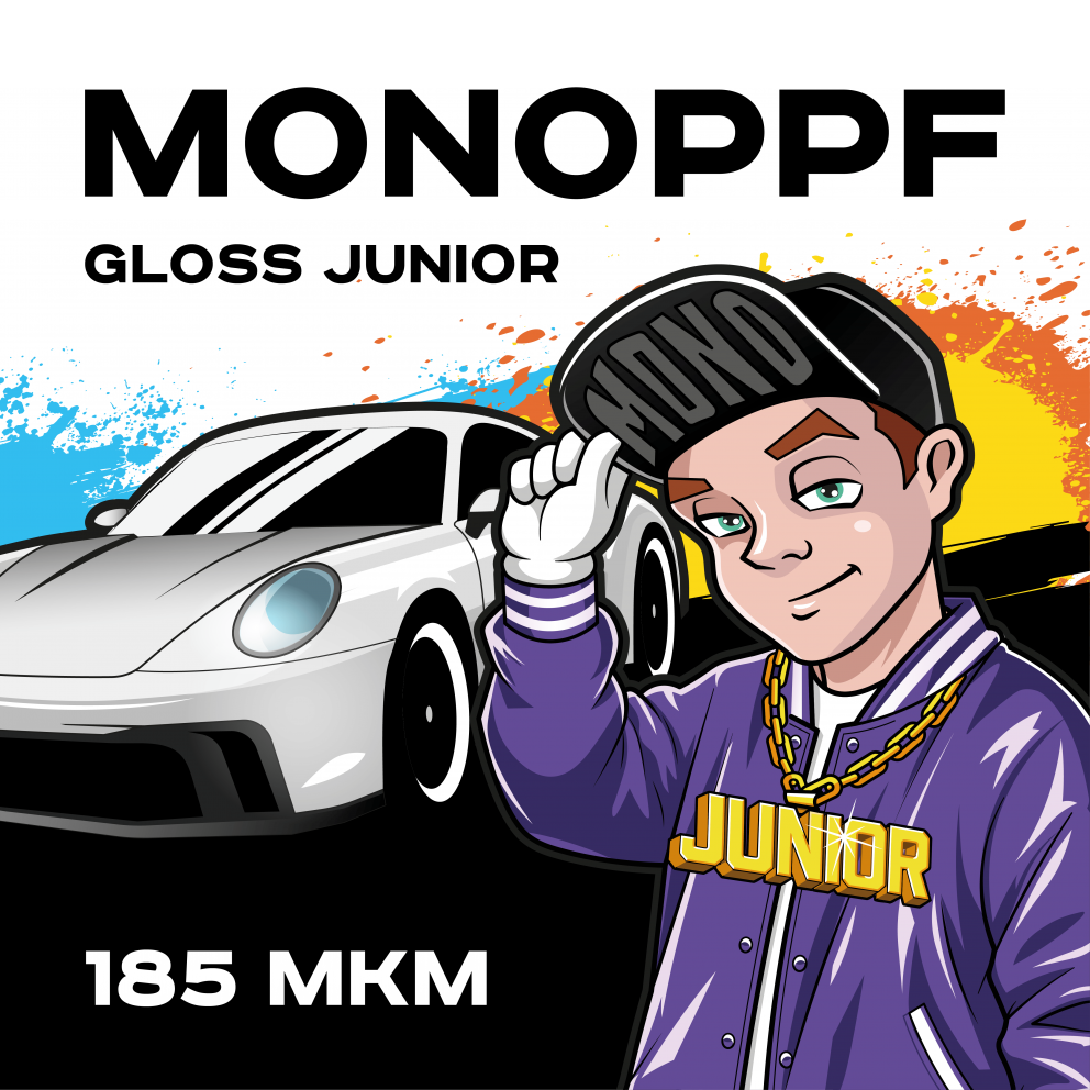 Пленка полиуретановая самоклеящаяся автомобильная MONO PPF GLOSS JR (Размер Рулон)