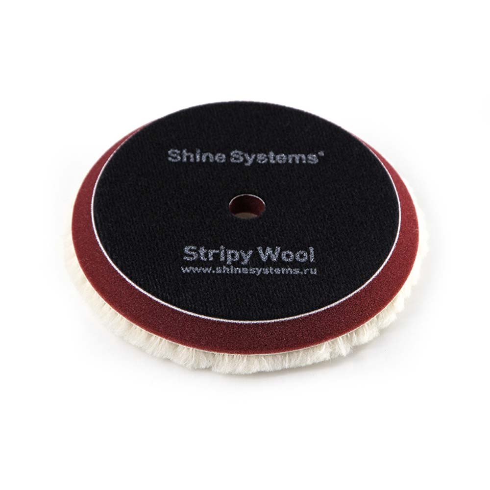 Полировальный круг из стриженого меха Stripy Wool Pad (Диаметр 130 мм)