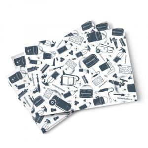Shine Systems PaperMats - бумажные двухслойные коврики для авто, размер 525x405, 500 шт